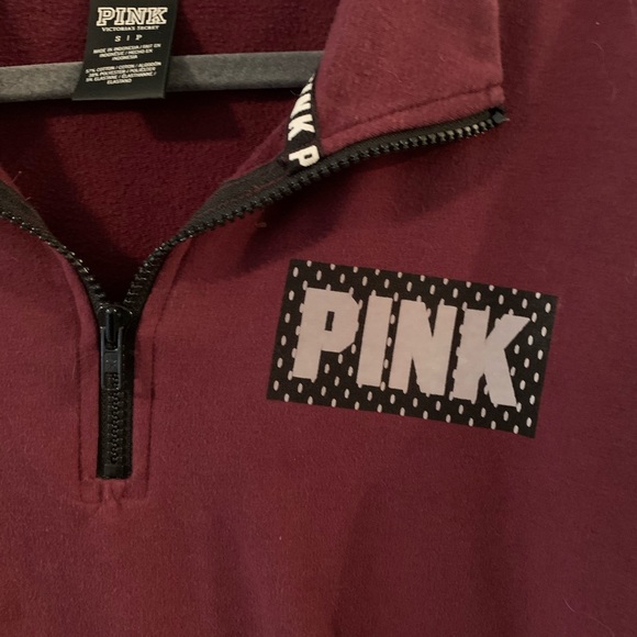 ❌SOLD Victoria Secret Pink Quarter-zip - Picture 5 of 7
